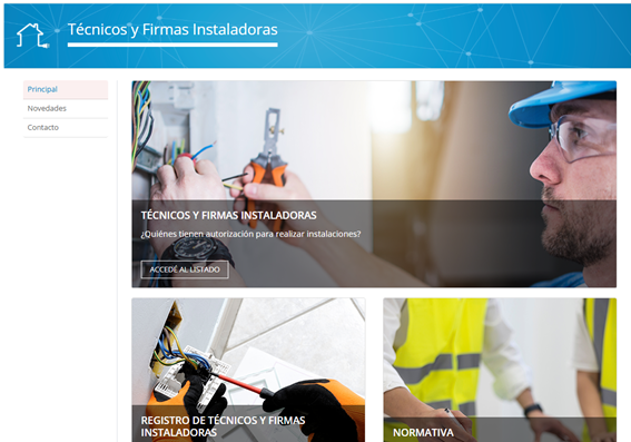 Vista previa sitio web
