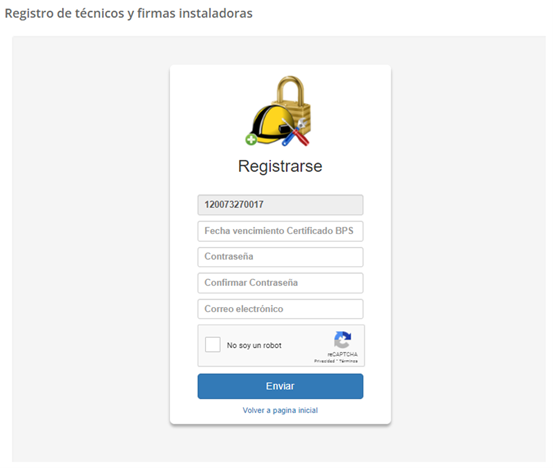 Registro Firma Instaladora