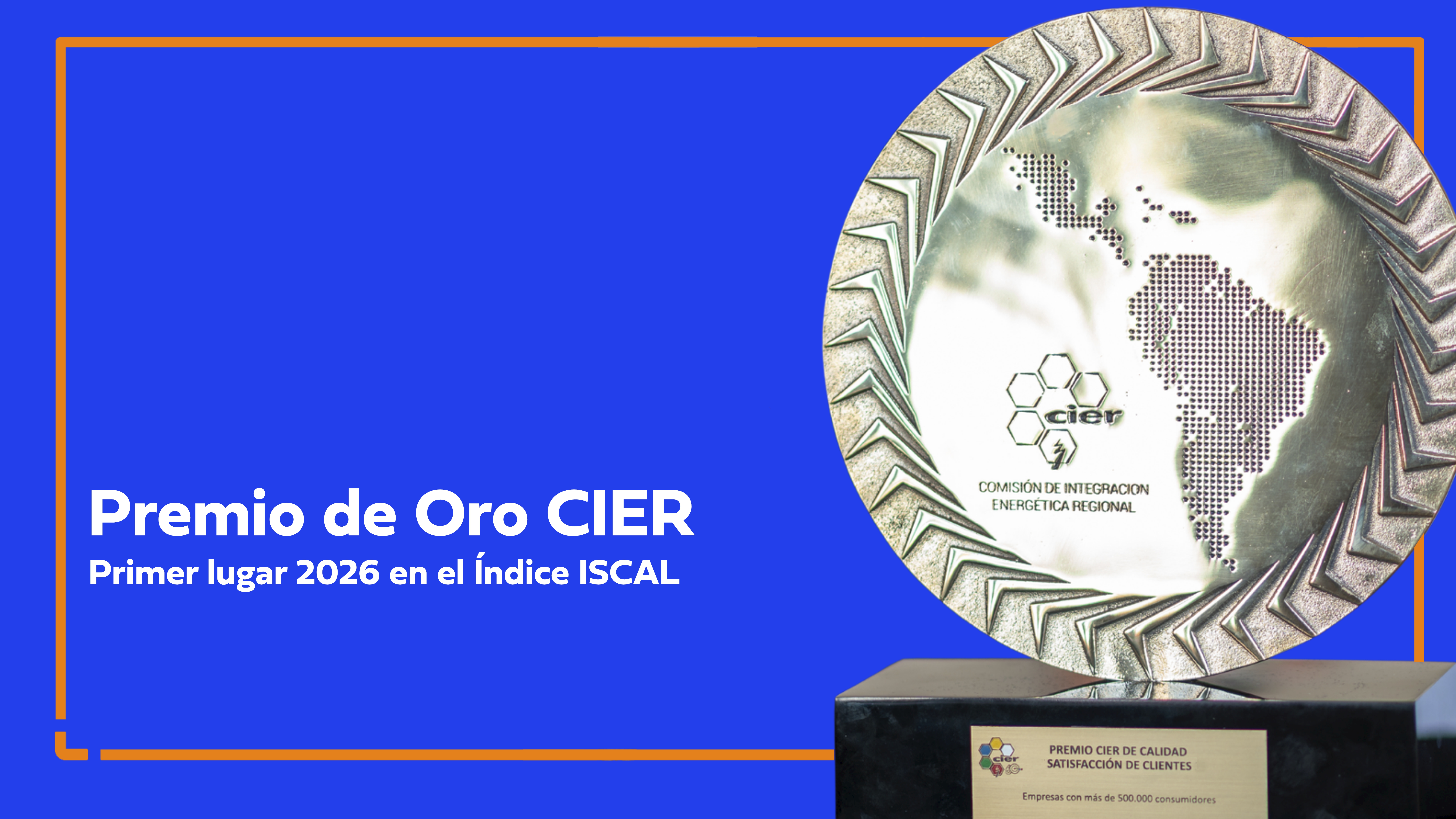 UTE, Premio de Oro CIER por sexto año consecutivo