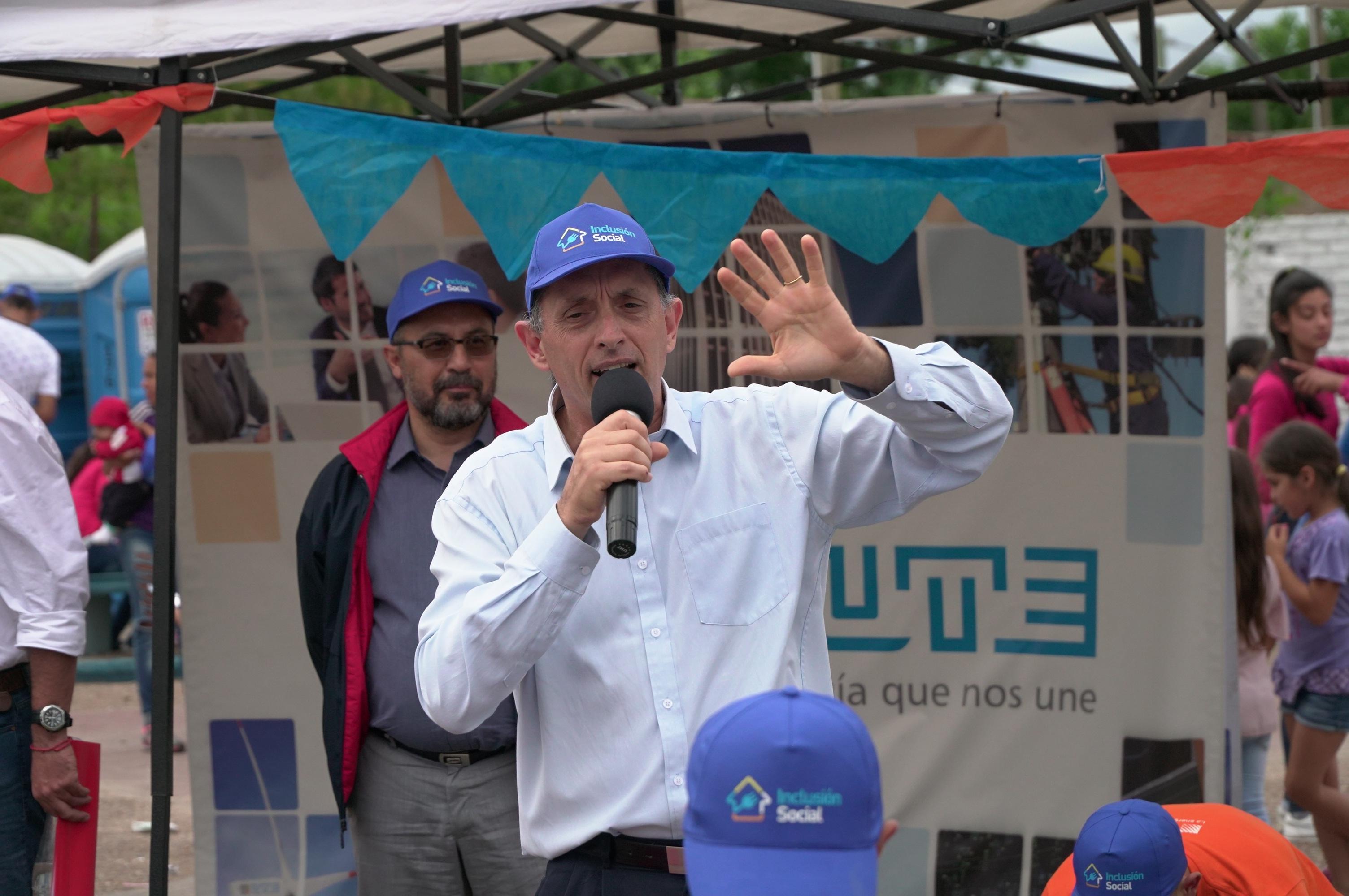 El presidente de UTE en la inauguración de los nuevos servicios en Paysandú