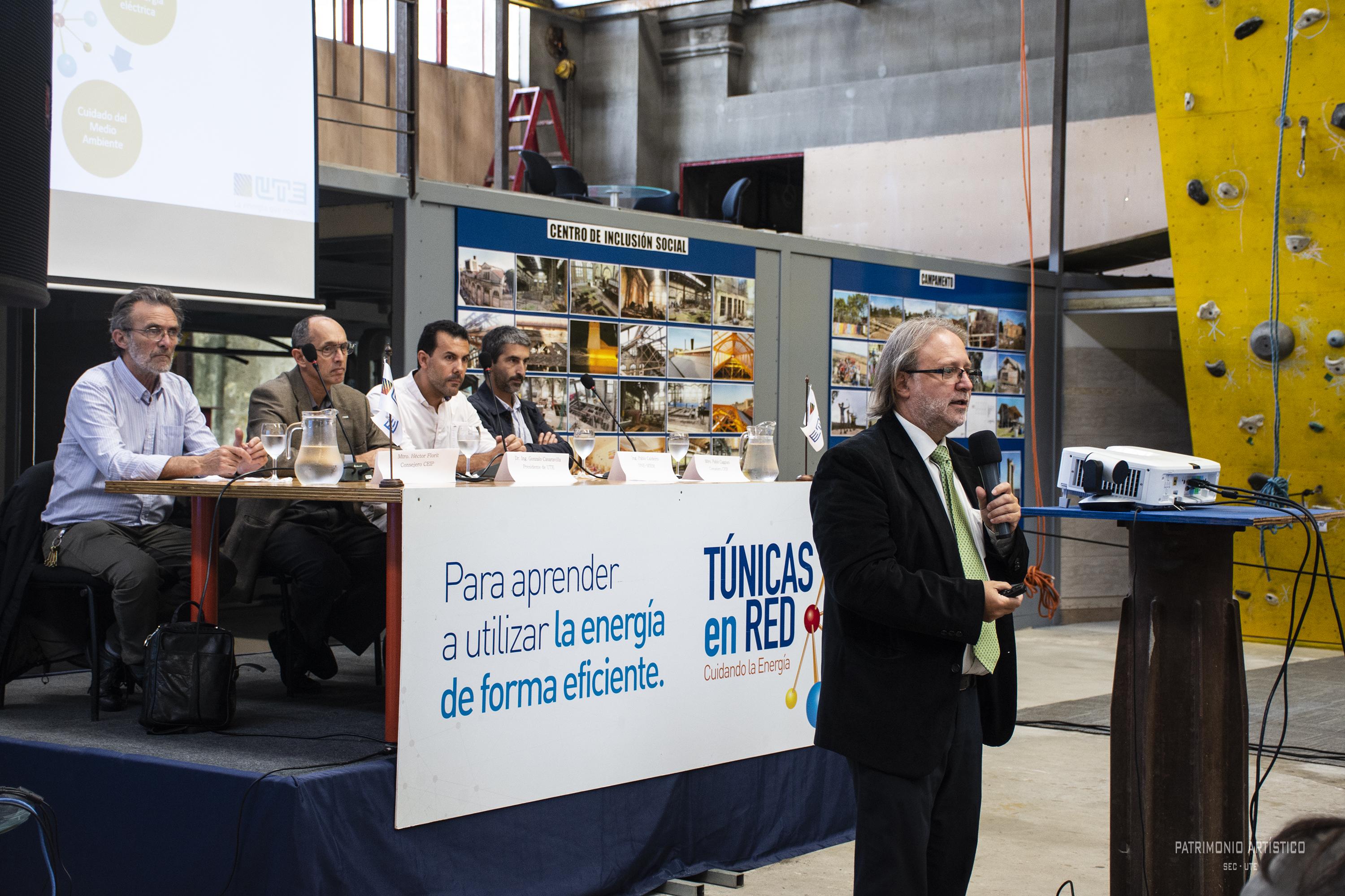 Exposición del gerente de Mercado de UTE, Juan Carlos Patrone