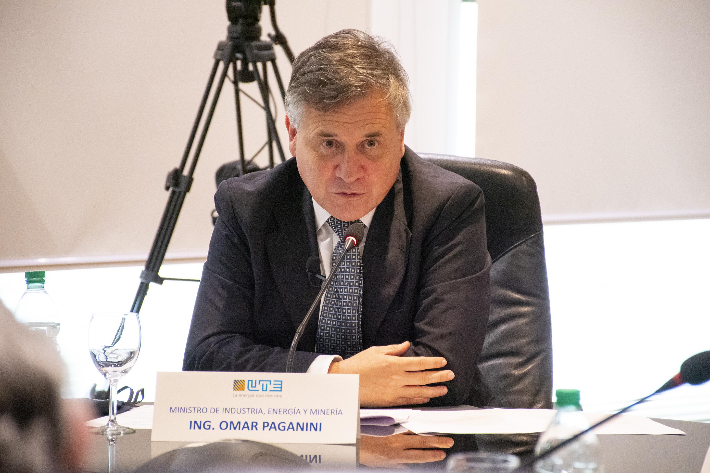 Ministro de Industria, Energía y Minería, Ing. Omar Paganini
