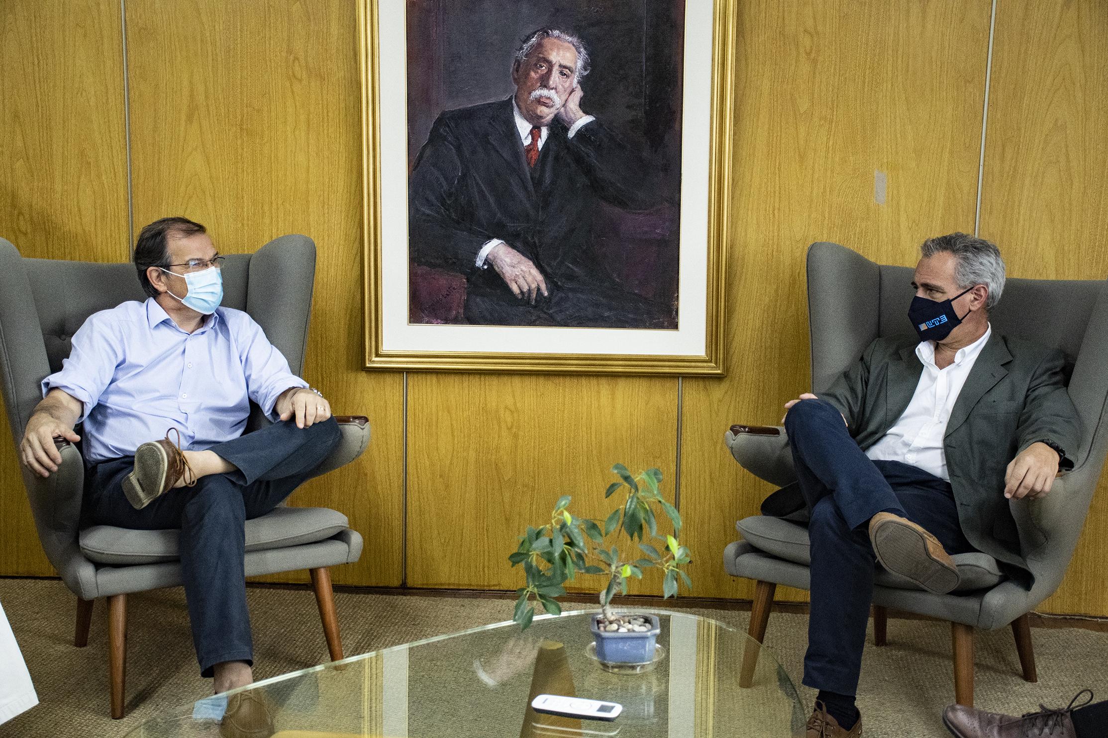 Richard Sander intendente de Rivera y Julio Luis Sanguinetti vicepresidente de UTE