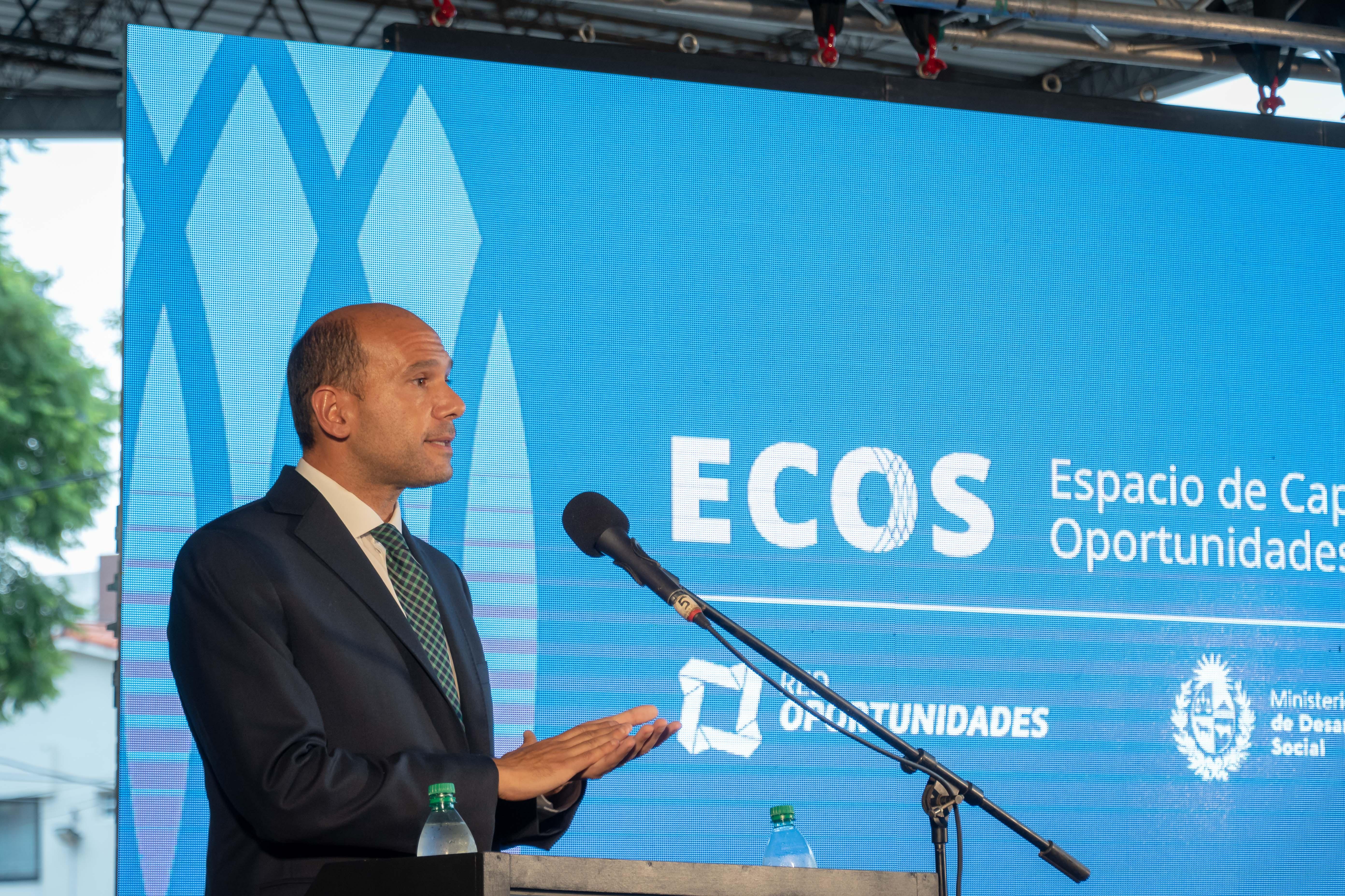 Inauguración de ECOS, Espacio de Capacitación y Oportunidades Sociolaborales