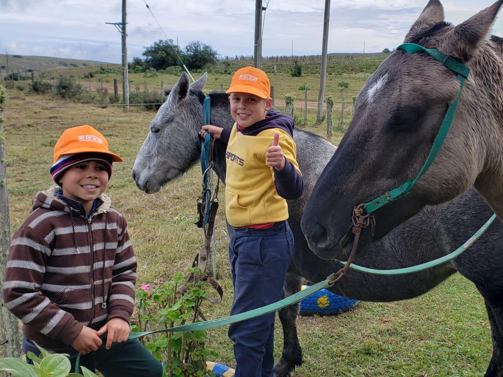 Niños de una de las zonas beneficiadas del interior profundo