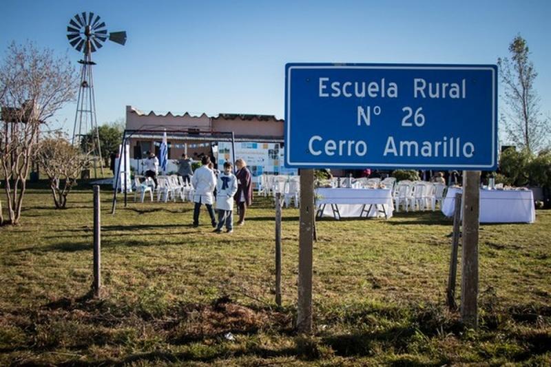 La ceremonia se realizó en la Escuela Rural N° 26, del paraje Cerro Amarillo