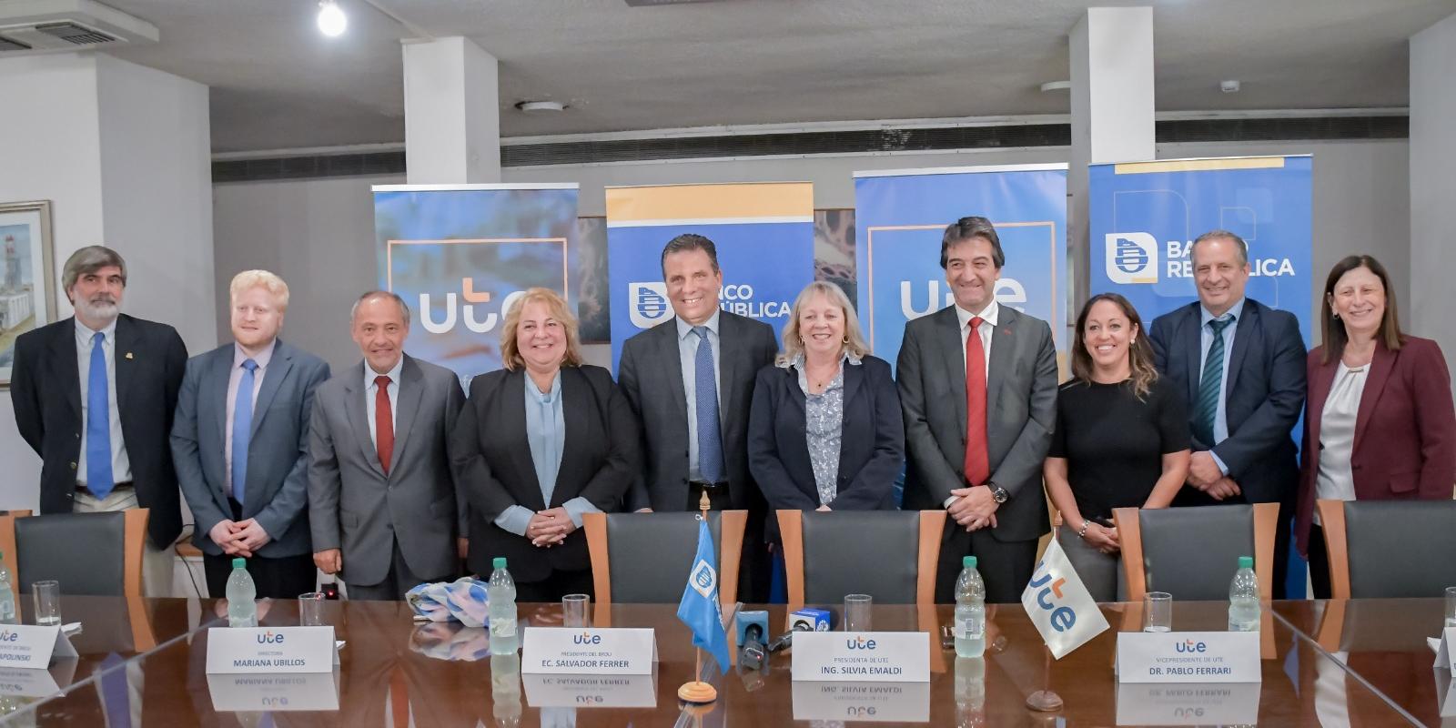 UTE y BROU firmaron un Convenio Marco de Complementación Comercial