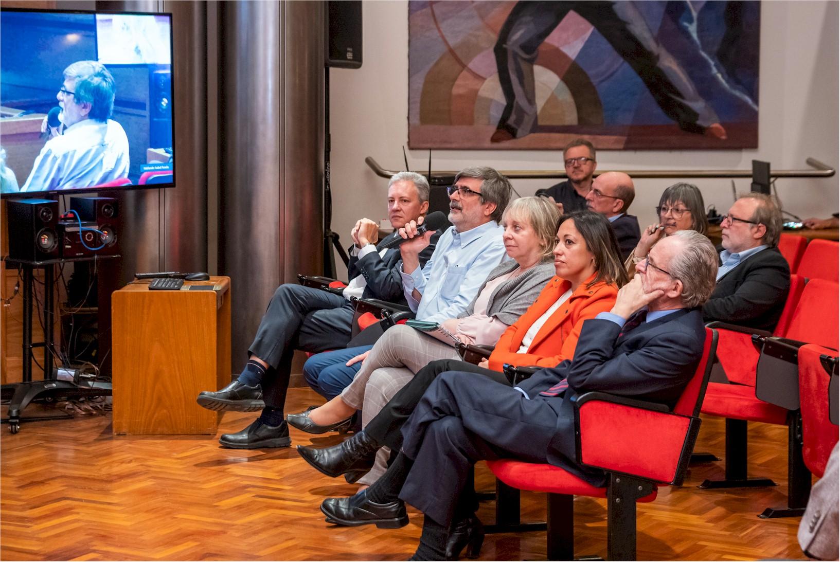 Director Pées Boz, directora Cardona, presidenta Emaldi, gerente general San Cristóbal y gerente comercial Regina, en el evento