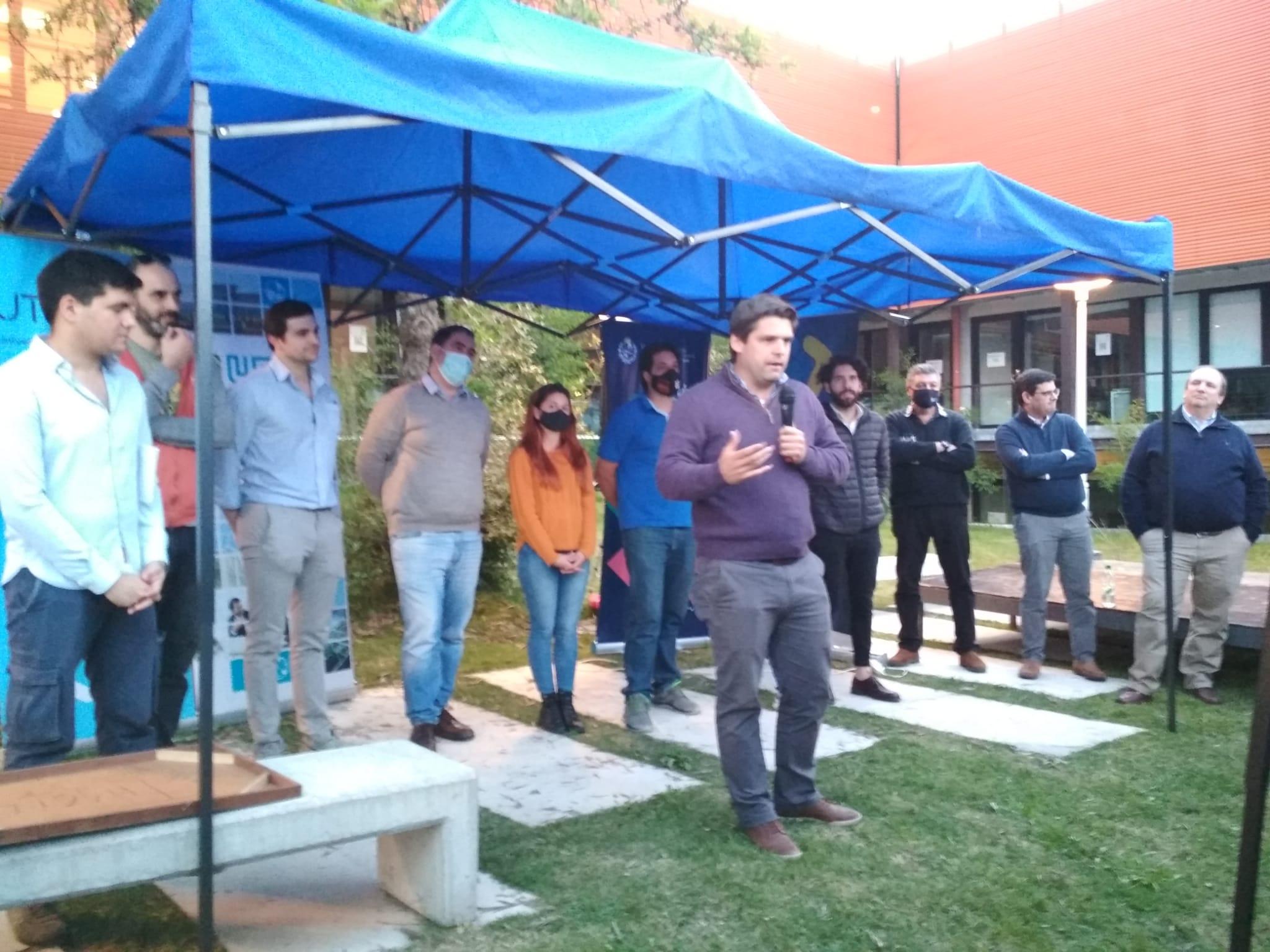 Director de UTE Felipe Algorta en el evento de Eficiencia Energética realizado en la sede regional centro-sur de la Universidad Tecnológica en Durazno